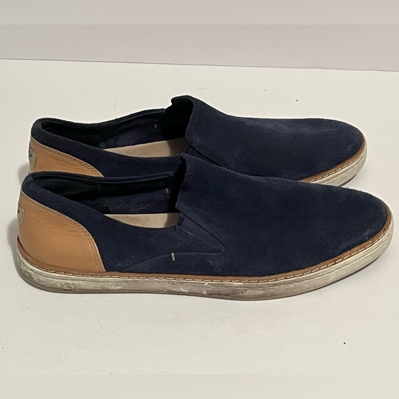 UGG Adley Blue Suede Slip On Women Slip On Sneaker - Picture 2 of 16